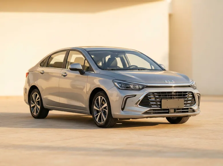 Silver BAIC U5 compact sedan