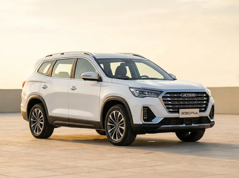 White Jetour X90 Plus seven-seat SUV